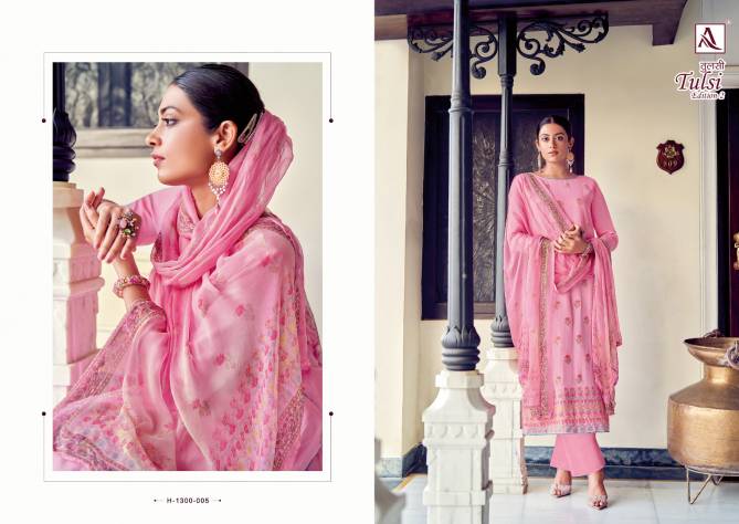 Tulsi Edition 2 By Alok Jacquard Premium Cotton Dress Material Wholesale Shop In Surat